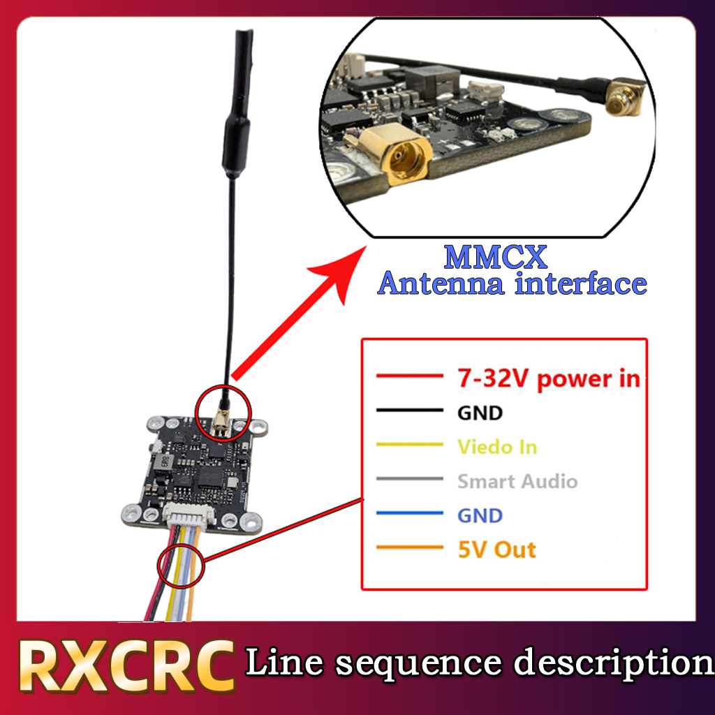 RXCRC 5.8G Module 48CH 1.6W VT - đánh giá và giá Fpv Drone Camera